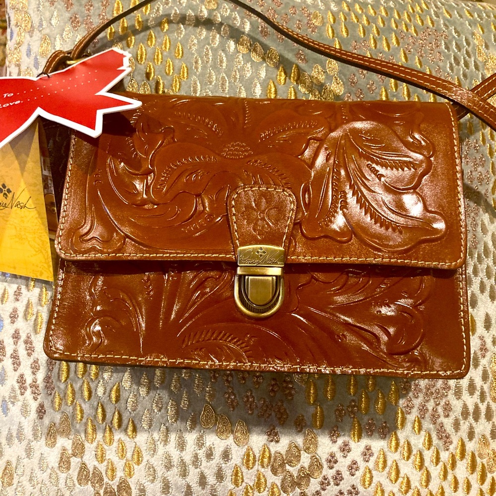 BN Patricia Nash Leather Crossbody